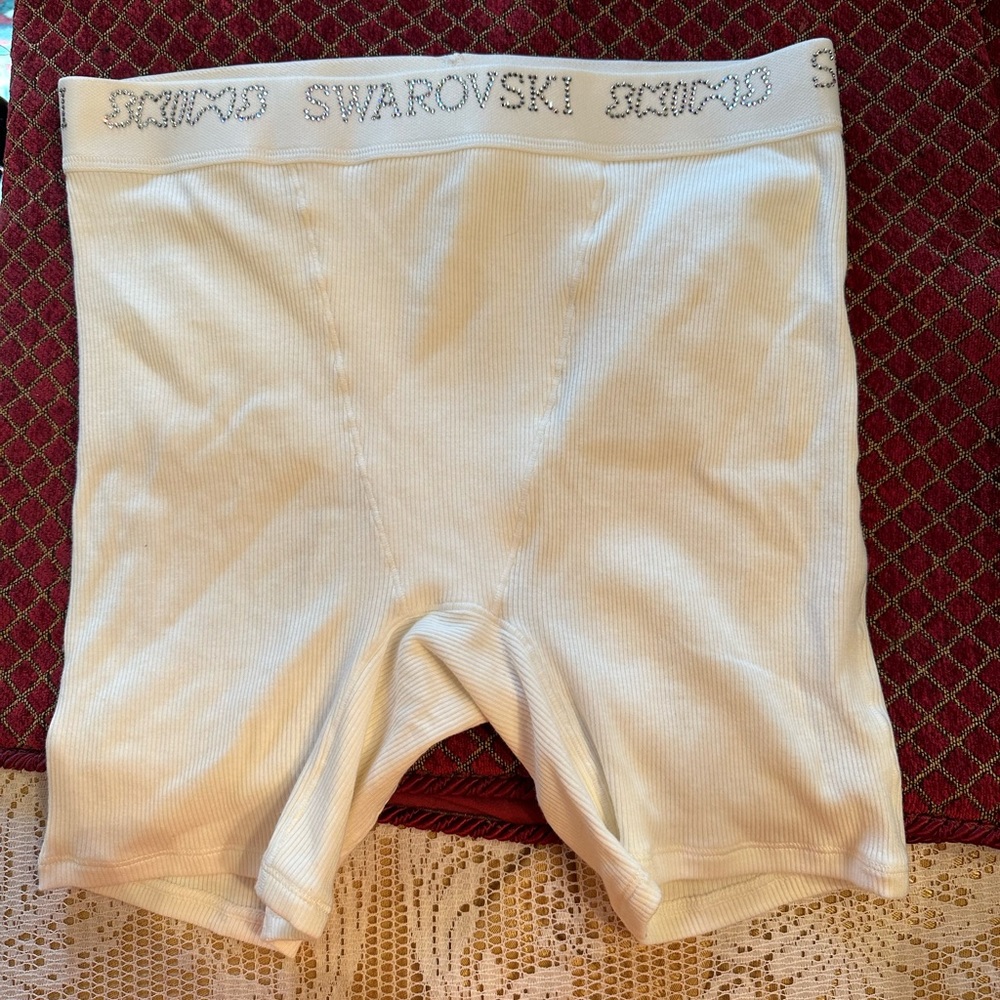 NWT Skims x Swarovski Cotton Rib Boxers